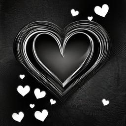 Heart Background Wallpaper - black heart background  