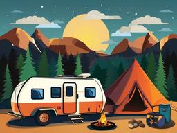 Camping  clipart