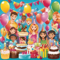 Birthday clipart - birthday party games and activities  