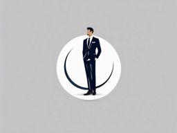 Chic Attire  minimalist design, white background, professional color logo vector art