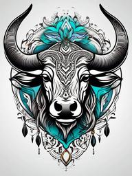 tattoo ideas for taurus  simple vector color tattoo