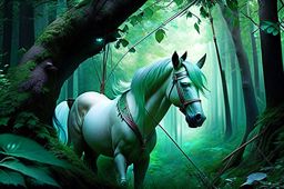 guardian of the sacred grove, a mystical centaur with a bow and the wisdom of the ages. 