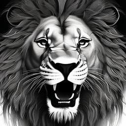 Lion Background Wallpaper - lion background black and white  