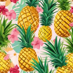 Pineapple clipart - pineapple decorated for a party  clipart