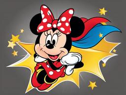 Minnie Mouse clipart - Minnie Mouse as a superhero  vector clipart