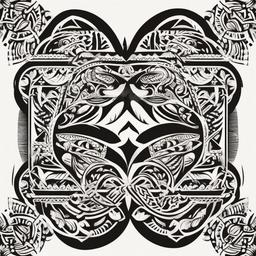 Hawaiian Polynesian Tattoos - Explore the diverse and intricate world of Polynesian and Hawaiian tattoos for a unique design.  simple vector color tattoo,minmal,white background