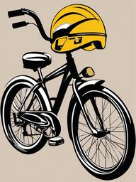 Bicycle clipart - bicycle and helmet ready for a ride  