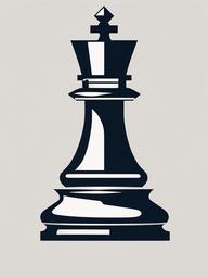 Chess Queen Piece Tattoo - Symbolize feminine strength and strategy with the chess queen.  minimalist color tattoo, vector