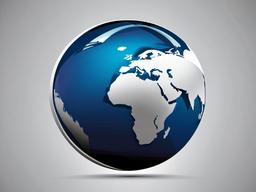 Globe clipart - globe in a modern design  clipart