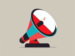 Megaphone Icon - Megaphone icon for announcements and communication,  color vector clipart, minimal style