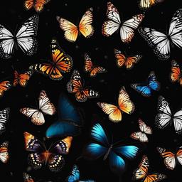 Butterfly Background Wallpaper - butterfly black background hd  