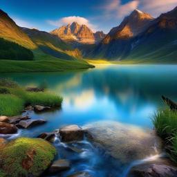 Mountain Background Wallpaper - mountain water wallpaper  