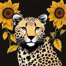 Sunflower Background Wallpaper - sunflower cheetah print background  