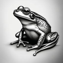 pencil sketch of frog  minimal rough sketch scribbles,doodles,black and white