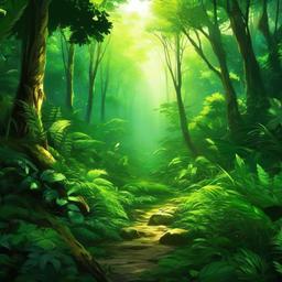 Forest Background Wallpaper - anime jungle wallpaper  