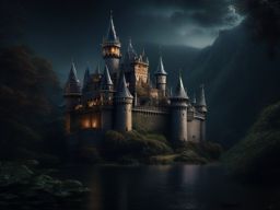 Mysterious Castle Dark iPhone Wallpaper intricate details, patterns, wallpaper photo