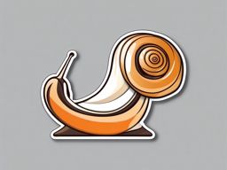 Snail Emoji Sticker - Slow and steady, , sticker vector art, minimalist design