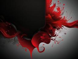 Cool Black And Red Wallpaper-Dark black background with fiery red accents and faint smoke patterns for an intense look  background wallpaper