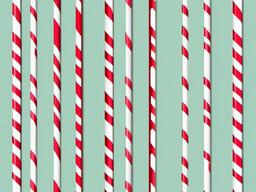 Candy Cane clipart - candy cane hanging from a Christmas tree  color,minimalist,vector clipart