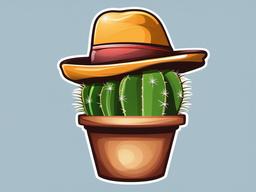 Cactus clipart - cactus with a funny hat  