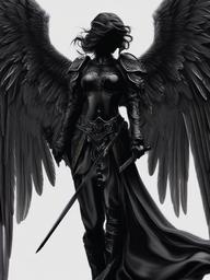 Angel Wallpaper Black  ,mobile iphone background wallpaper