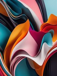 Contemporary abstract art in vibrant hues top view, product photoshoot realistic background, hyper detail, high resolution