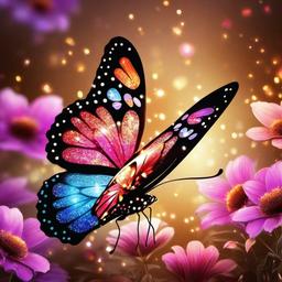 Butterfly Background Wallpaper - wallpaper glitter butterfly  