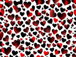 Red And Black Heart Background-Black with bold red hearts, creating a romantic, striking contrast  background wallpaper