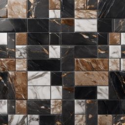 Granite and marble blend tile design top view, product photoshoot realistic background, hyper detail, high resolution