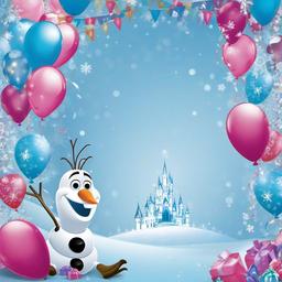 Party Background Wallpaper - frozen happy birthday background  