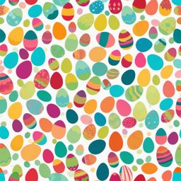 Colorful Eggs clipart - Vibrantly colored Easter eggs, ,vector color clipart,minimal