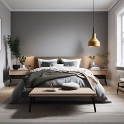 Scandinavian Minimalist Haven - Embrace Scandinavian style with neutral tones and simplicity. , bedroom interior decor design ideas, multicoloured, photo realistic, hyper detail, high resolution,