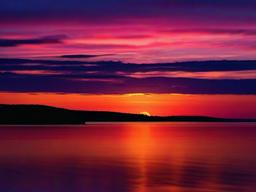 Sunset Wallpaper - Colorful sunset over calm waters.  sunset background