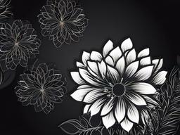 Dark Wallpaper With Flowers  ,desktop background wallpaper