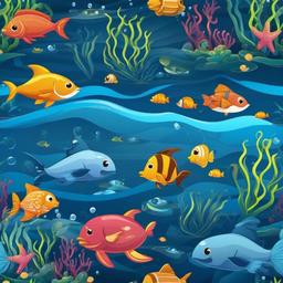 Ocean Background Wallpaper - cartoon ocean background  