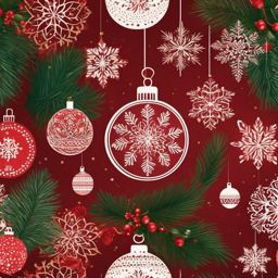 Christmas Aesthetic Wallpaper - Festive Holiday Decor  intricate patterns, splash art, wallpaper art