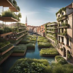 floating gardens: venice reimagined in the skies 