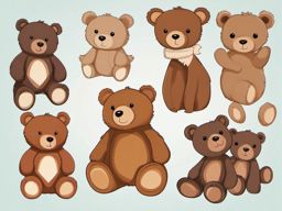 Bear Clipart, Adorable teddy bears for cuddles. 