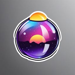 Crystal Ball Emoji Sticker - Mysterious predictions, , sticker vector art, minimalist design