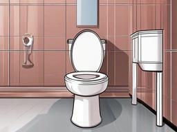 Toilet clipart - luxurious toilet with heated seat and bidet  color,minimalist,vector clipart