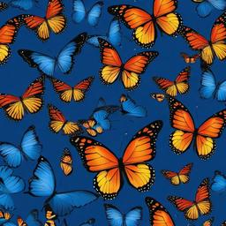 Butterfly Background Wallpaper - butterflies background blue  