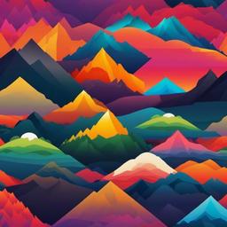 Mountain Background Wallpaper - colorful mountain background  