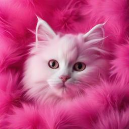 Cat Background Wallpaper - pink fur background  