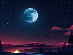 Night Sky With Moon Background  ,desktop background wallpaper