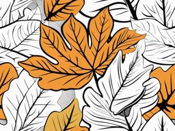 leaf clipart - a detailed and leafy leaf illustration. 