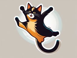 Funny Cat - Whether it's acrobatics, quirky expressions, or simply being silly, this cat's humorous side shines through. , vector art, splash art, t shirt design