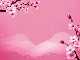 Background Flower Pink-Pink with delicate cherry blossom patterns for a spring vibe  background wallpaper