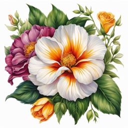 Birth flower for September tattoo, Tattoos representing the birth flower for the month of September.  vivid colors, white background, tattoo design