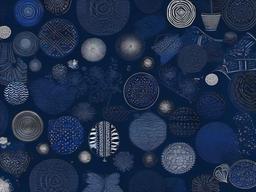 Dark Blue Collage Wallpaper  ,desktop background wallpaper