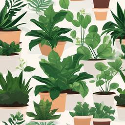 Plant clipart - plant growing in a greenhouse  color,minimalist,vector clipart